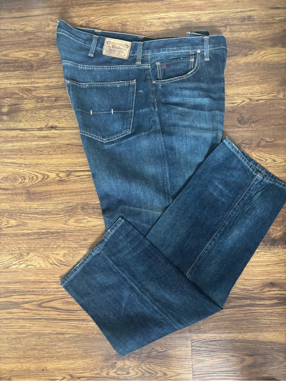 Polo Ralph Lauren Men’s Hampton Straight Jeans Dark Wash Size 44B X 32